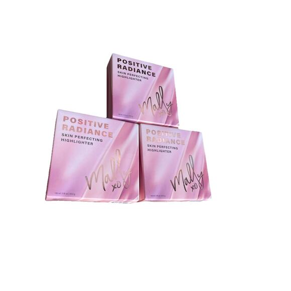 3 Mally Beauty Positive Radiance Skin Perfecting Highlighter Pearlicious Pink - Picture 1 of 12